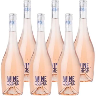 Wine O'Clock Vin Rosé IGP Méditerranée 6x75cl - Publicité Wine O'Clock Vin Rosé IGP Méditerranée 6x75cl - Publicité