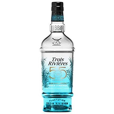 Trois Rivieres 55 ORIGINES rhum blanc agricole 55% 70cl, 700 milliliters - Publicité Trois Rivieres 55 ORIGINES rhum blanc agricole 55% 70cl, 700 milliliters - Publicité