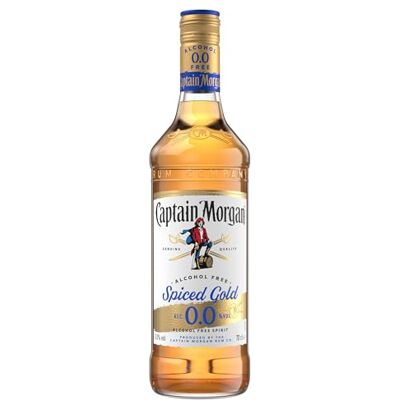 Captain Morgan Spiced Gold 0.0% Alcohol 0.7L - Publicité Captain Morgan Spiced Gold 0.0% Alcohol 0.7L - Publicité