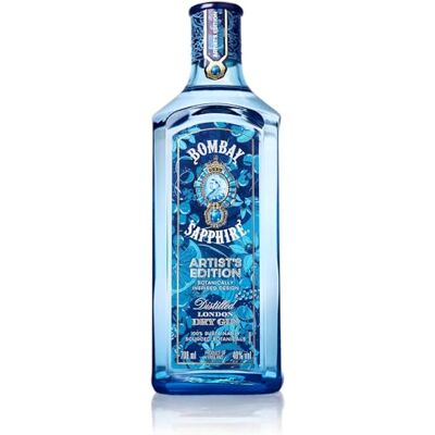 Sapphire Premium Distilled London Dry Gin, Artist's Edition Limitée, 40% Vol., 70 Cl/700 Ml - Publicité Sapphire Premium Distilled London Dry Gin, Artist's Edition Limitée, 40% Vol., 70 Cl/700 Ml - Publicité