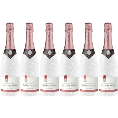 Metz Crémant D'alsace ICE Demi-sec Rosé 11%, Méthode traditionnelle, vieilli sur lattes (6 x 0,75 L) - Publicité Metz Crémant D'alsace ICE Demi-sec Rosé 11%, Méthode traditionnelle, vieilli sur lattes (6 x 0,75 L) - Publicité