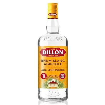 Dillon Rhum Blanc Agricole Martinique 1L - Publicité Dillon Rhum Blanc Agricole Martinique 1L - Publicité