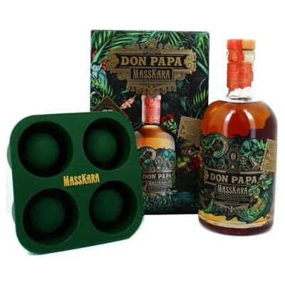 Don Papa Coffret Rhum Masskara 70 cl + Moule à glaçons - Publicité Don Papa Coffret Rhum Masskara 70 cl + Moule à glaçons - Publicité
