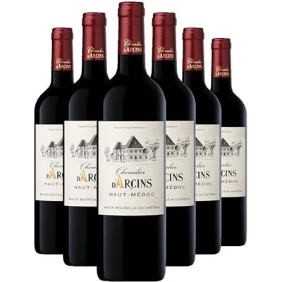 Castel Chateaux Grands Crus Chevalier d'Arcins AOP Haut Médoc Vin Rouge de Bordeaux Lot de 6 bouteilles x 75 cl - Publicité Castel Chateaux Grands Crus Chevalier d'Arcins AOP Haut Médoc Vin Rouge de Bordeaux Lot de 6 bouteilles x 75 cl - Publicité