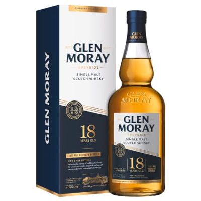 Glen Moray Speyside 18 Ans Elgin Heritage American Cask Whisky avec Emballage Cadeau 700 ml - Publicité Glen Moray Speyside 18 Ans Elgin Heritage American Cask Whisky avec Emballage Cadeau 700 ml - Publicité