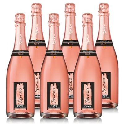 Castel Freres Revesco Brut Rosé – Cava Méthode Traditionnelle Vin Pétillant d'Espagne Rosé Lot de 6 bouteilles x 75cl - Publicité Castel Freres Revesco Brut Rosé – Cava Méthode Traditionnelle Vin Pétillant d'Espagne Rosé Lot de 6 bouteilles x 75cl - Publicité
