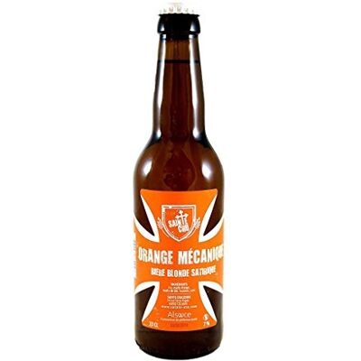 Brasserie Sainte Crucienne Sainte Cru Orange Mécanique 33cl - Publicité Brasserie Sainte Crucienne Sainte Cru Orange Mécanique 33cl - Publicité