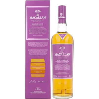 Macallan The EDITION N° 5 Highland Single Malt 48,5% Vol. 0,7l in Giftbox - Publicité Macallan The EDITION N° 5 Highland Single Malt 48,5% Vol. 0,7l in Giftbox - Publicité