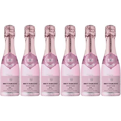 Brut Dargent Ice Pinot Noir Vin effervescent Rosé Demi-Sec (6 x 0,20 L) - Publicité Brut Dargent Ice Pinot Noir Vin effervescent Rosé Demi-Sec (6 x 0,20 L) - Publicité