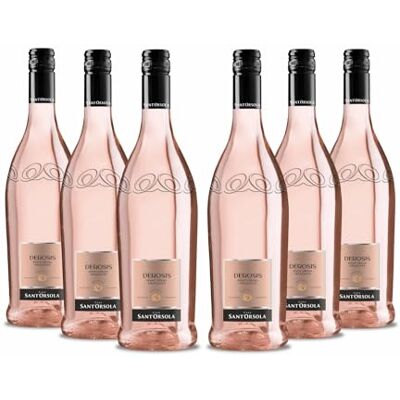 SANT'ORSOLA Mirage Vin Pinot Grigio Delle Venezie Doc Frizzate Rosè Derose, Issu De Raisins Pinot Italiens, Goût Frais, Délicat Et Harmonieux, De Bonne Saveur, 6x750 Ml - Publicité SANT'ORSOLA Mirage Vin Pinot Grigio Delle Venezie Doc Frizzate Rosè Derose, Issu De Raisins Pinot Italiens, Goût Frais, Délicat Et Harmonieux, De Bonne Saveur, 6x750 Ml - Publicité