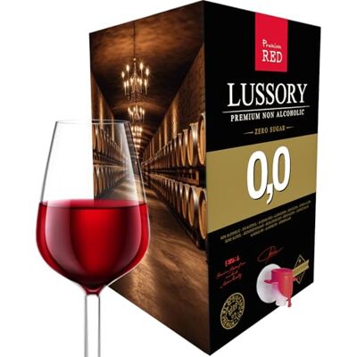 LUSSORY PREMIUM Vin Rouge et Blanc SANS ALCOOL 0,0 – Bag-in-Box 10 litres Plus de 13 bouteilles de 750 ml Format économique avec robinet SANS sucre, SANS alcool, FAIBLE en calories - Publicité LUSSORY PREMIUM Vin Rouge et Blanc SANS ALCOOL 0,0 – Bag-in-Box 10 litres Plus de 13 bouteilles de 750 ml Format économique avec robinet SANS sucre, SANS alcool, FAIBLE en calories - Publicité