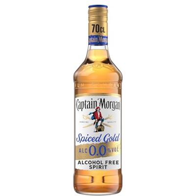 Captain Morgan Spiced Gold 0.0% Alcohol 0.7L - Publicité Captain Morgan Spiced Gold 0.0% Alcohol 0.7L - Publicité
