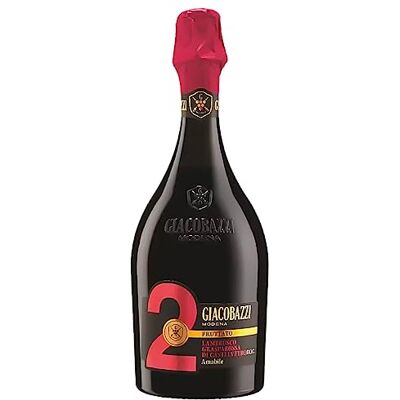 Giacobazzi Lambrusco Grasparossa di Castelvetro Amabile DOC 2 Fruttato 0,75 ℓ - Publicité Giacobazzi Lambrusco Grasparossa di Castelvetro Amabile DOC 2 Fruttato 0,75 ℓ - Publicité