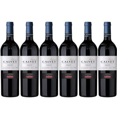Calvet Varietals, Merlot, Vin rouge fruité et boisé (6 x 0,75L) - Publicité Calvet Varietals, Merlot, Vin rouge fruité et boisé (6 x 0,75L) - Publicité