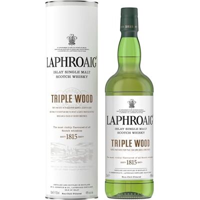 Laphroaig Triple Wood Islay Single Malt Scotch Whisky avec étui, Whisky Écossais 48% 70cl - Publicité Laphroaig Triple Wood Islay Single Malt Scotch Whisky avec étui, Whisky Écossais 48% 70cl - Publicité
