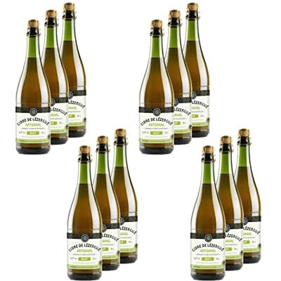 Les Celliers de l'Odet Lot 12x Cidre de Lézergué artisanal brut Bouteille 750ml - Publicité Les Celliers de l'Odet Lot 12x Cidre de Lézergué artisanal brut Bouteille 750ml - Publicité