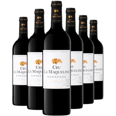 CRU DE LA MAQUELINE Cru la Maqueline AOP Bordeaux Vin Rouge Terra Vitis Lot de 6 bouteilles x 75 cl - Publicité CRU DE LA MAQUELINE Cru la Maqueline AOP Bordeaux Vin Rouge Terra Vitis Lot de 6 bouteilles x 75 cl - Publicité