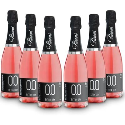 alternativa Rosé Extra Sec Mousseux Sans Alcool 0.0% Pack de 6 Bouteilles de 750 ml Bulles Italiennes Désalcoolisé Premium Idéal pour Célébrations et Cadeaux - Publicité alternativa Rosé Extra Sec Mousseux Sans Alcool 0.0% Pack de 6 Bouteilles de 750 ml Bulles Italiennes Désalcoolisé Premium Idéal pour Célébrations et Cadeaux - Publicité