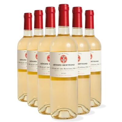 GÉRARD BERTRAND Muscat de Rivesaltes 2023 vin blanc sucré Lot 6 Bouteilles 75cl - Publicité GÉRARD BERTRAND Muscat de Rivesaltes 2023 vin blanc sucré Lot 6 Bouteilles 75cl - Publicité