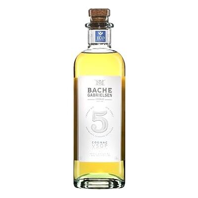 Bache Gabrielsen VSOP 5 COGNAC éco-conçu Fruité et Soyeux A servir en cocktail ou en digestif Origine : France/Poitou-Charentes 40% Alcool 50cl - Publicité Bache Gabrielsen VSOP 5 COGNAC éco-conçu Fruité et Soyeux A servir en cocktail ou en digestif Origine : France/Poitou-Charentes 40% Alcool 50cl - Publicité