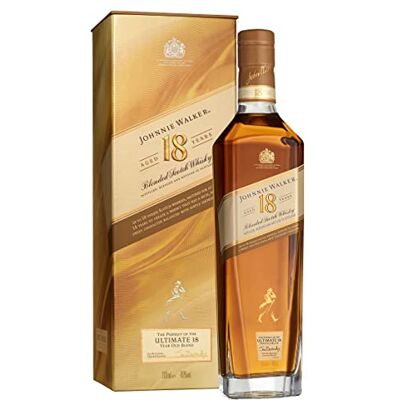 JOHNNIE WALKER 18 ans Whisky Blend 40% 70cl sous étui - Publicité JOHNNIE WALKER 18 ans Whisky Blend 40% 70cl sous étui - Publicité