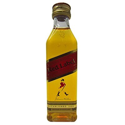 Hard To Find Whisky Johnnie Walker Red Label Miniature (plastic bottle) Whisky - Publicité Hard To Find Whisky Johnnie Walker Red Label Miniature (plastic bottle) Whisky - Publicité