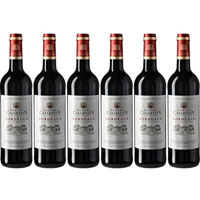 ROBERT CHARTON Vin Rouge de Bordeaux AOP (6 x 750 ml) - Publicité ROBERT CHARTON Vin Rouge de Bordeaux AOP (6 x 750 ml) - Publicité