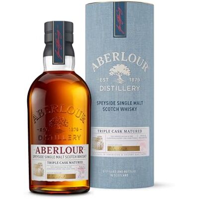 ABERLOUR Triple Cask Whisky Ecossais Single Malt avec étui 40% 70cl - Publicité ABERLOUR Triple Cask Whisky Ecossais Single Malt avec étui 40% 70cl - Publicité