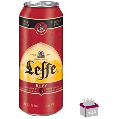 Wine And More Leffe Ruby Bière aromatisée 5° 24x 50 cl boîte - Publicité Wine And More Leffe Ruby Bière aromatisée 5° 24x 50 cl boîte - Publicité