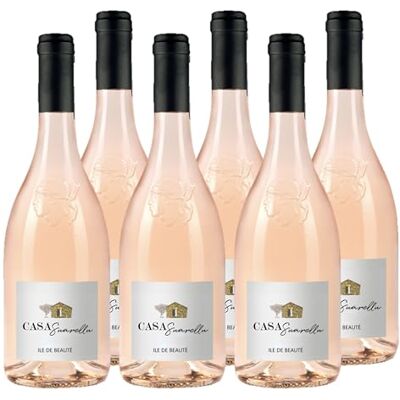 Castel Freres CASA SUARELLU IGP Ile de Beauté Vin Rosé Corse Lot de 6 bouteilles x 75 cl - Publicité Castel Freres CASA SUARELLU IGP Ile de Beauté Vin Rosé Corse Lot de 6 bouteilles x 75 cl - Publicité