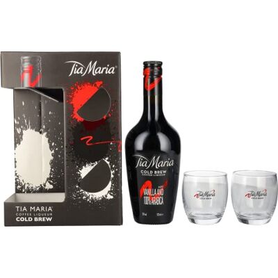 Tia Maria Liqueur 70cl With 2 Glasses - Publicité Tia Maria Liqueur 70cl With 2 Glasses - Publicité