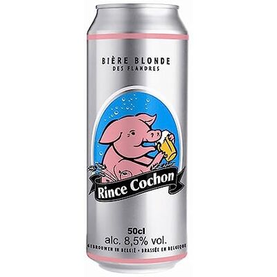 Wine And More Rince Cochon 24512250 Belgium Bière 8°5 50cl Pack de 18 - Publicité Wine And More Rince Cochon 24512250 Belgium Bière 8°5 50cl Pack de 18 - Publicité