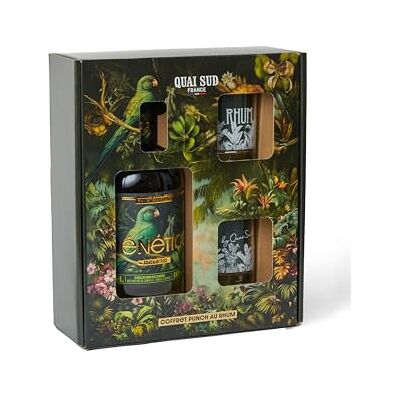 QUAI SUD Coffret punch au Rhum (Cannelle-Vanille-Banane 40%) - Publicité QUAI SUD Coffret punch au Rhum (Cannelle-Vanille-Banane 40%) - Publicité