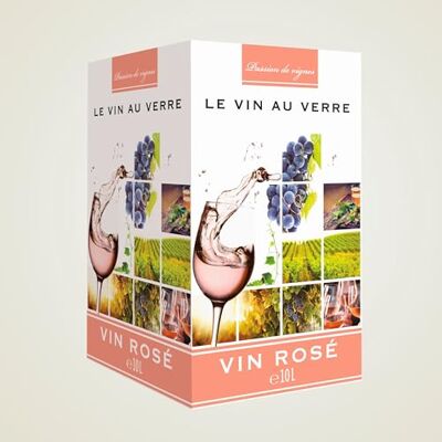 Vincent Vin rosé élégant et frais, Bag-in-Box 10L BIB (1 x 10L) - Publicité Vincent Vin rosé élégant et frais, Bag-in-Box 10L BIB (1 x 10L) - Publicité