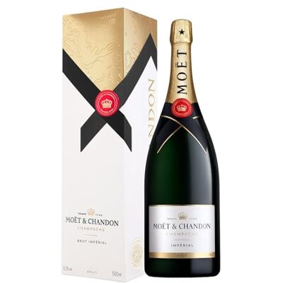 Moët & Chandon Brut Impérial Champagne 1,5L 12,5% étui Champagne AOC Brut 12,5%. Profil frais et notes d'agrumes. À déguster à l'apéritif ou pour accompagner un repas. Publicité Moët & Chandon Brut Impérial Champagne 1,5L 12,5% étui Champagne AOC Brut 12,5%. Profil frais et notes d'agrumes. À déguster à l'apéritif ou pour accompagner un repas. Publicité