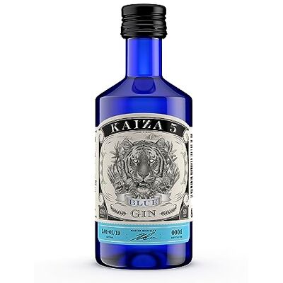KAIZA 5 BLUE GIN – 0,05 l 43% Gin d'Afrique du Sud/Le Cap Floral, fruité, frais Sureau, myrtille et fruit du dragon - Publicité KAIZA 5 BLUE GIN – 0,05 l 43% Gin d'Afrique du Sud/Le Cap Floral, fruité, frais Sureau, myrtille et fruit du dragon - Publicité