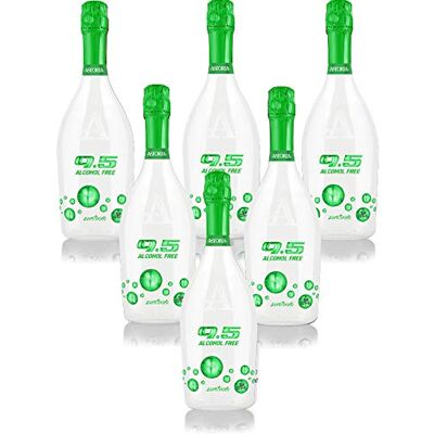 ASTORIA 9.5 Cold Wine Alcohol Free ZEROTONDO vin pétillant Vin mousseux italien sans alcool (6 bouteilles 75 cl.) - Publicité ASTORIA 9.5 Cold Wine Alcohol Free ZEROTONDO vin pétillant Vin mousseux italien sans alcool (6 bouteilles 75 cl.) - Publicité
