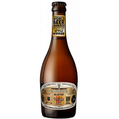 Bières Cap d'Ona Bière Cap d'Ona Blonde Triple Bio 0.25L - Publicité Bières Cap d'Ona Bière Cap d'Ona Blonde Triple Bio 0.25L - Publicité