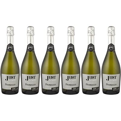 JUST Prosecco Spumante Blanc Vin blanc pétillant Extra Sec (6 x 0.75L) - Publicité JUST Prosecco Spumante Blanc Vin blanc pétillant Extra Sec (6 x 0.75L) - Publicité