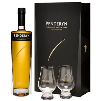 Penderyn Madeira Coffret 2 verres Single Malt Whisky 46% Alcool Origine : Pays de Galles Bouteille 70 cl - Publicité Penderyn Madeira Coffret 2 verres Single Malt Whisky 46% Alcool Origine : Pays de Galles Bouteille 70 cl - Publicité