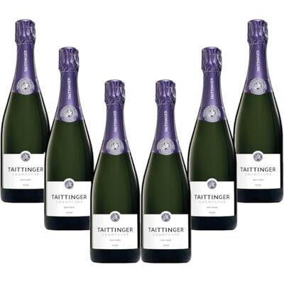 Taittinger Nocturne Champagne Lot de 6 bouteilles de 75 cl - Publicité Taittinger Nocturne Champagne Lot de 6 bouteilles de 75 cl - Publicité