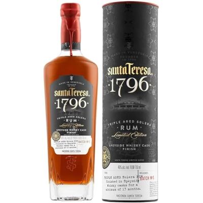 Santa Teresa - 1796 - Finition Speyside Whisky - Rum - Publicité Santa Teresa - 1796 - Finition Speyside Whisky - Rum - Publicité