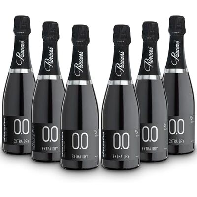 alternativa Blanc Extra Sec Pétillant Sans Alcool 0.0% Pack de 6 Bouteilles de 750 ml Bulles Italiennes Désalcoolisé Premium Idéal pour Célébrations et Cadeaux - Publicité alternativa Blanc Extra Sec Pétillant Sans Alcool 0.0% Pack de 6 Bouteilles de 750 ml Bulles Italiennes Désalcoolisé Premium Idéal pour Célébrations et Cadeaux - Publicité