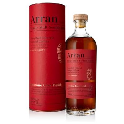 Arran Amarone Cask Finish Whisky Single Malt Notes de cerise & chocolat Origine : Écosse/Highlands- 50 % Alcool 70 cl - Publicité Arran Amarone Cask Finish Whisky Single Malt Notes de cerise & chocolat Origine : Écosse/Highlands- 50 % Alcool 70 cl - Publicité