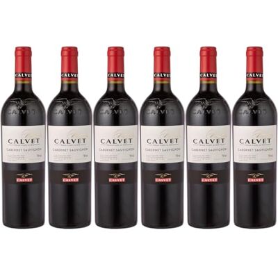 Calvet Varietals, Cabernet Sauvignon, Vin rouge épicé et persistant (6 x 0,75L) - Publicité Calvet Varietals, Cabernet Sauvignon, Vin rouge épicé et persistant (6 x 0,75L) - Publicité