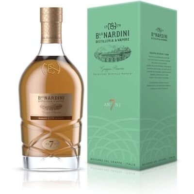 Nardini Grappa Riserva 7 ANNI 45% Vol. 0,7l in Giftbox - Publicité Nardini Grappa Riserva 7 ANNI 45% Vol. 0,7l in Giftbox - Publicité