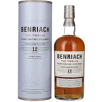 BENRIACH THE TWELVE Single Malt Three Cask Matured 46% Vol. 0,7l in Giftbox - Publicité BENRIACH THE TWELVE Single Malt Three Cask Matured 46% Vol. 0,7l in Giftbox - Publicité