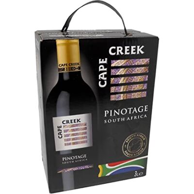 Cape Creek Vin rouge d'Afrique du Sud Pinotage Bag in Box BIB (1 x 3L) - Publicité Cape Creek Vin rouge d'Afrique du Sud Pinotage Bag in Box BIB (1 x 3L) - Publicité