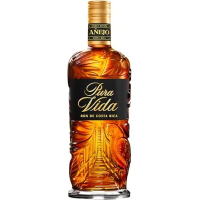 Pura Vida Añejo Rhum Brun 37,5% Alcool 70 cl Origine : Costa Rica - Publicité Pura Vida Añejo Rhum Brun 37,5% Alcool 70 cl Origine : Costa Rica - Publicité