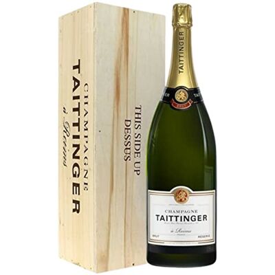 Taittinger Reserve Champagne Brut Jeroboam Epernay NV, 3 litres - Publicité Taittinger Reserve Champagne Brut Jeroboam Epernay NV, 3 litres - Publicité